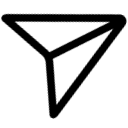 simple paper plane icon